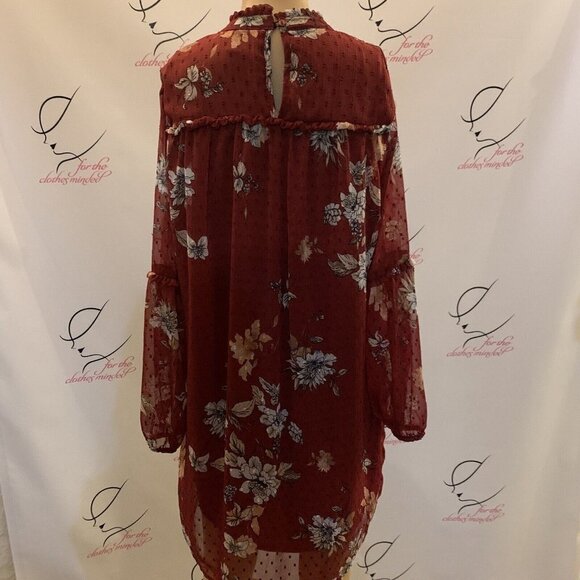 Japna. Size M. Mini Dress or Top. "Dotted Swiss" type Semi Sheer Lined. B10. - Picture 3 of 5